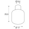 OVALISK, plafonnier extérieur, anthracite, LED, 7,5W, 3000/4000K, interrupteur CCT, IP65