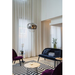 PANTILO CONVEX 40, suspension intérieure, chrome, E27, max 40W