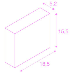 QUAD FRAME 19, applique intérieure, blanc, LED, 11W, 2700K/3000K, variable Triac