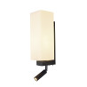 applique intérieure et liseuse noire QUADRASS SPOT, E27, max 40W, LED 2W, 3000K