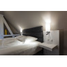 applique intérieure et liseuse noire QUADRASS SPOT, E27, max 40W, LED 2W, 3000K