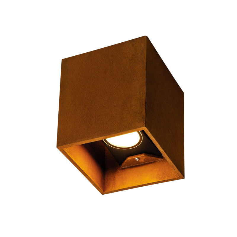 RUSTY© UP/DOWN, applique extérieure, carré, up/down, rouille, LED, 14W, 3000/4000K, interrupteur CCT, IP65