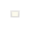 SENSER 12, encastré de plafond intérieur, carré, blanc, LED, 4000K