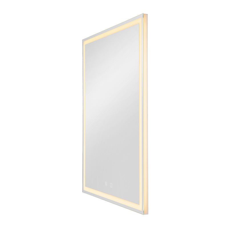 TRUKKO, applique intérieure, miroir, carré, alu, LED, 25W, IP44