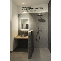 TRUKKO, applique intérieure, miroir, carré, alu, LED, 25W, IP44