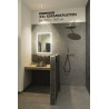 TRUKKO, applique intérieure, miroir, carré, alu, LED, 25W, IP44