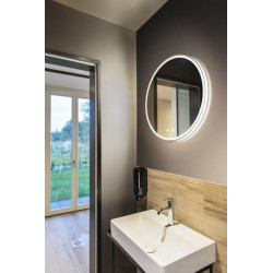 TRUKKO, applique intérieure, miroir, rond, alu, LED, 25W, IP44