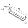 SIGHT MOVE, spot pour rail 3 allumages, intérieur, blanc, LED, 26W, 3000K, variable Dali