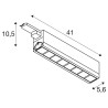 SIGHT MOVE, spot pour rail 3 allumages, intérieur, blanc, LED, 26W, 4000K