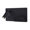 SOMNILA SPOT, applique intérieure, liseuse, version droite, noir, LED, 13W, 3000K, avec port USB