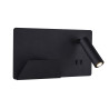 SOMNILA SPOT, applique intérieure, liseuse, version gauche, noir, LED, 13W, 3000K, avec port USB