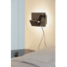 SOMNILA SPOT, applique intérieure, liseuse, version gauche, noir, LED, 13W, 3000K, avec port USB