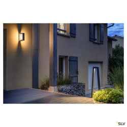 BOOKAT, borne ext, anthracite, LED, 15W, 3000/4000K, IP65, interrupteur CCT
