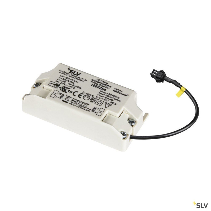 Alimentation LED, intérieur, blanc, 6-8,4W, 200mA, variable
