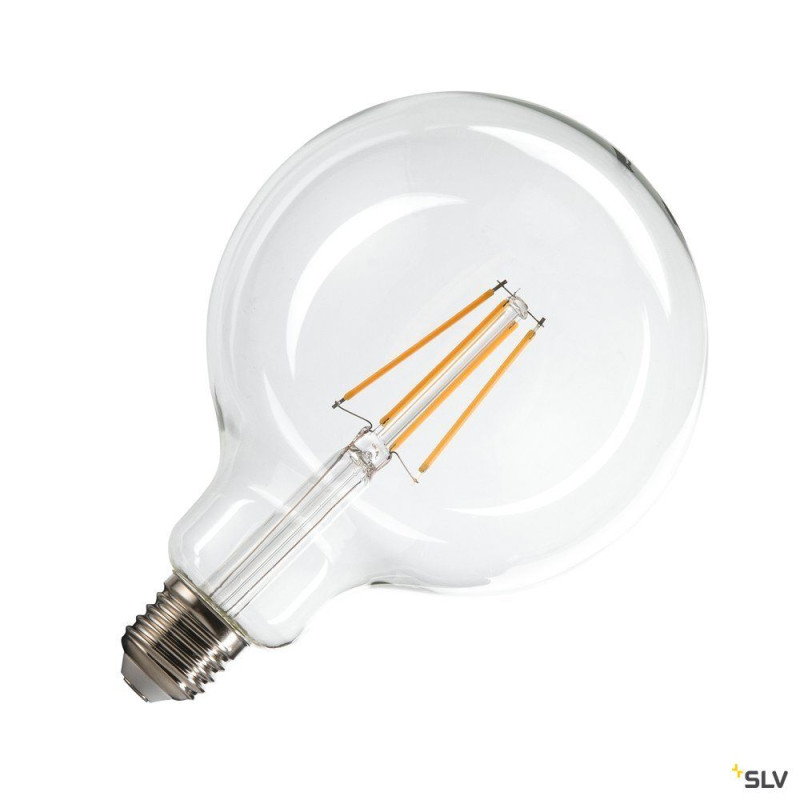 Source LED G125, E27, transparent, 7,5W, 2700K, variable