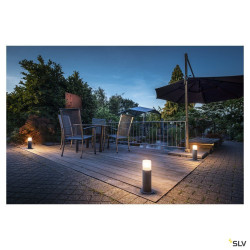 GRAFIT 30, borne extérieure, rond, anthracite, E27, 11W max, IP44
