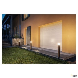 GRAFIT 60, borne extérieure, rond, anthracite, E27, 11W max, IP44
