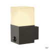 GRAFIT, applique ext, carré, anthracite, E27, 11W max, IP44, détecteur de mvts