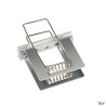 GRAZIA 20, clips de montage, chrome/aluminium, 2 pièces