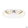 HORN, encastré de plafond intérieur, double, blanc, GU10/QPAR51, 25W max