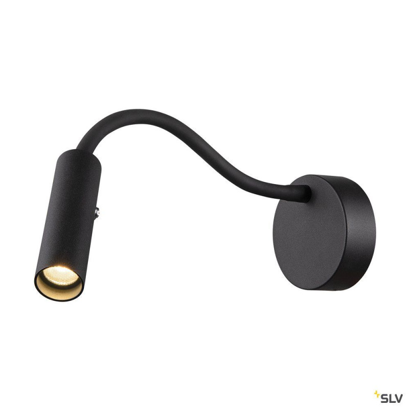 KARPO GOOSE, applique intérieure, liseuse, noir, LED, 5,8W, 3000K, variable