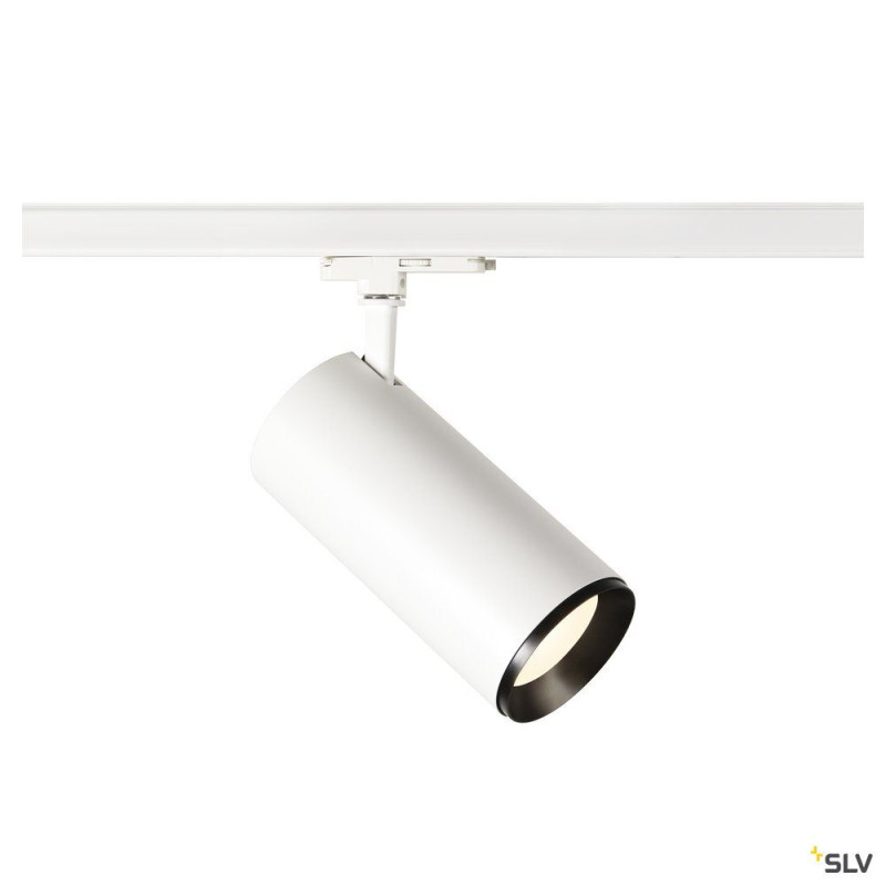 NUMINOS® XL, spot rail 3 all int, 60°, blanc/noir, LED 36W, 4000K, variable Dali