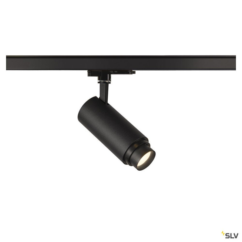 NUMINOS® ZOOM M, spot rail 3 all int, 15°, noir, LED, 20W, 4000K, variable Dali