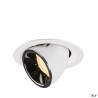 NUMINOS® GIMBLE M, encastré de plafond int, 55°, blanc/chrome, LED, 17,5W, 2700K