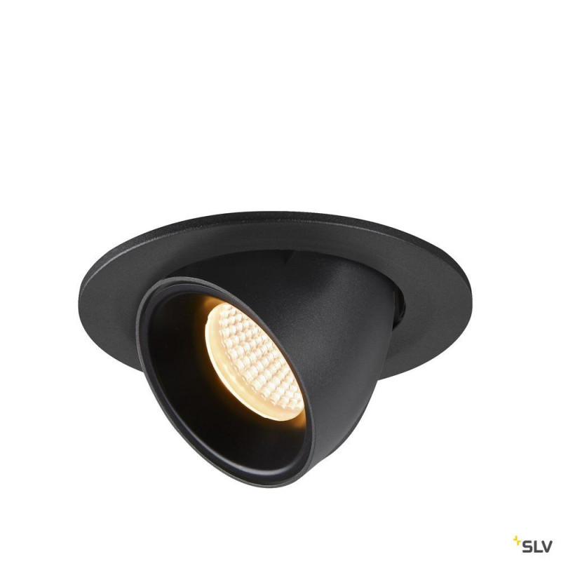 NUMINOS® GIMBLE S, encastré de plafond intérieur, 55°, noir, LED, 8,6W, 3000K