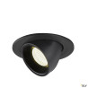 NUMINOS® GIMBLE S, encastré de plafond intérieur, 55°, noir, LED, 8,6W, 4000K