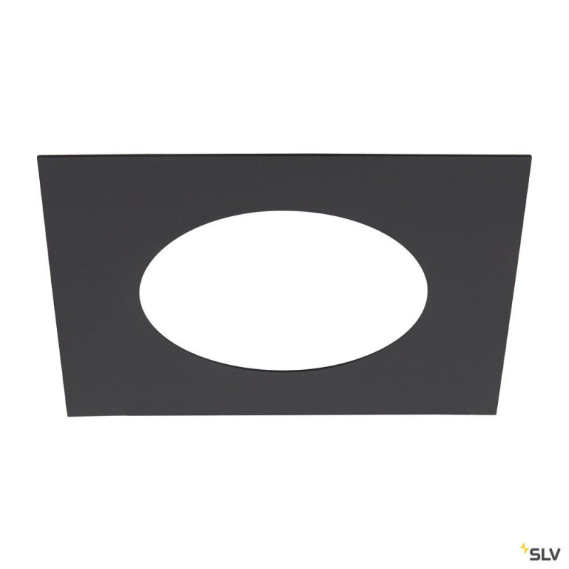 NUMINOS®, bague de réduction carrée, longueur 24 cm, Ø intérieur 15 cm, noir