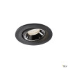 NUMINOS® MOVE S, encastré plafond orientable, 20°, noir/chrome, LED, 8,6W, 4000K