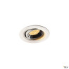 NUMINOS® MOVE XS, encastré plafond orientable, 40°, blanc/chrome, LED, 7W, 2700K