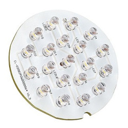 Led insert 12v pour nautic carre et rond, 20 led blanches