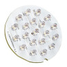 Led insert 12v pour nautic carre et rond, 20 led blanches