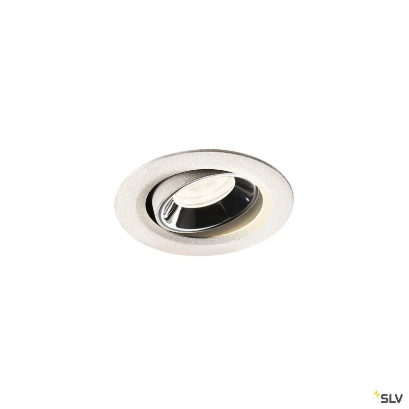 NUMINOS® MOVE XS, encastré plafond orientable, 55°, blanc/chrome, LED, 7W, 4000K