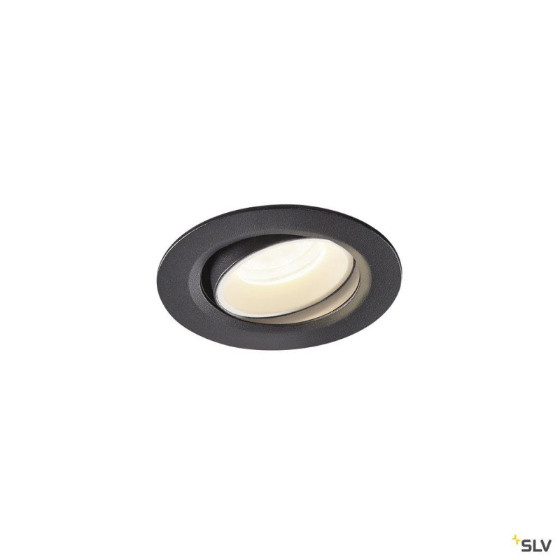 NUMINOS® MOVE XS, encastré plafond orientable, 20°, noir/blanc, LED, 7W, 4000K
