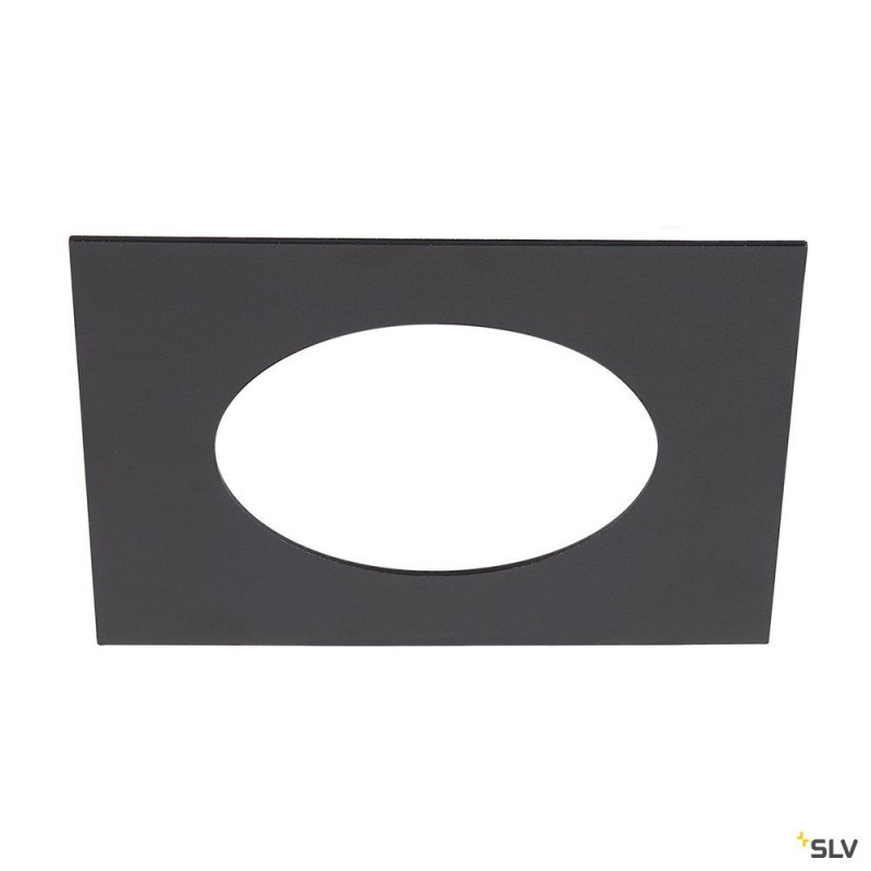 NUMINOS®, bague de réduction carrée, longueur 16 cm, Ø intérieur 9 cm, noir