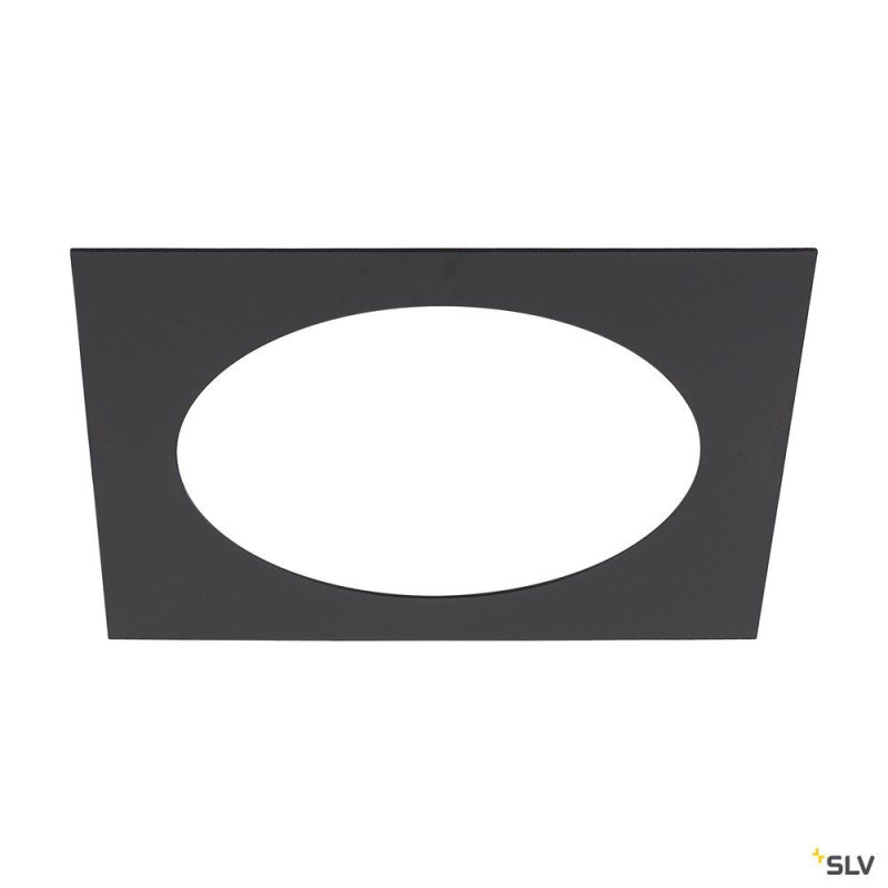 NUMINOS®, bague de réduction carrée, longueur 24 cm, Ø intérieur 18 cm, noir