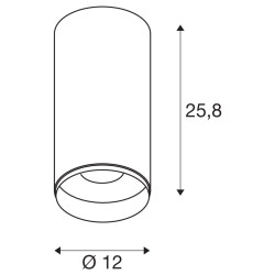NUMINOS® XL, plafonnier intérieur, 60°, noir, LED, 36W, 3000K, variable