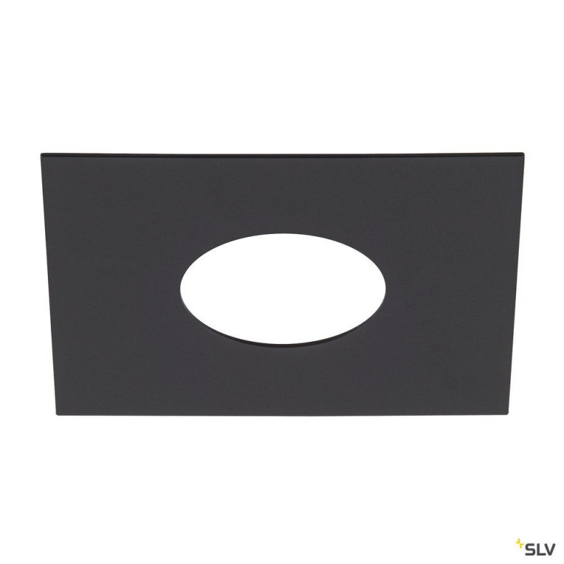 NUMINOS®, bague de réduction carrée, longueur 16 cm, Ø intérieur 7 cm, noir