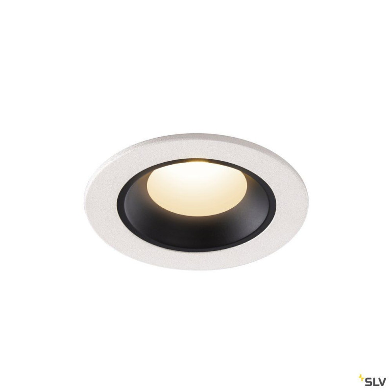 NUMINOS® XS, encastré de plafond int, 20°, blanc/noir, LED, 7W, 3000K, IP20/IP44