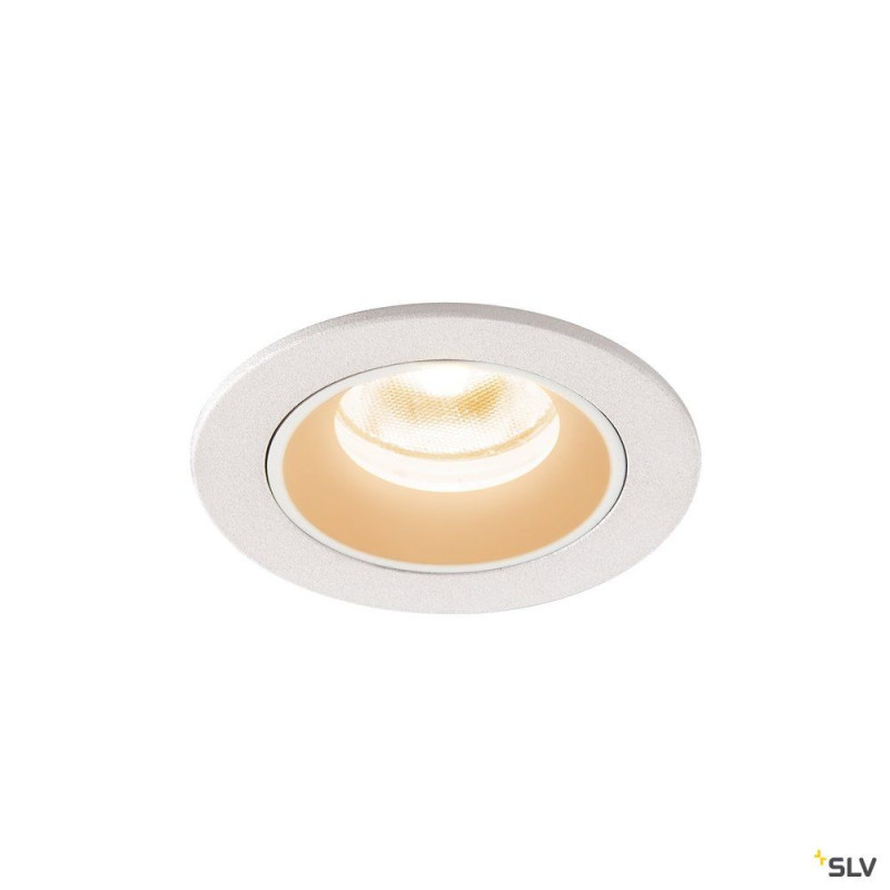 NUMINOS® XS, encastré de plafond int, 40°, blanc, LED, 7W, 2700K, IP20/IP44