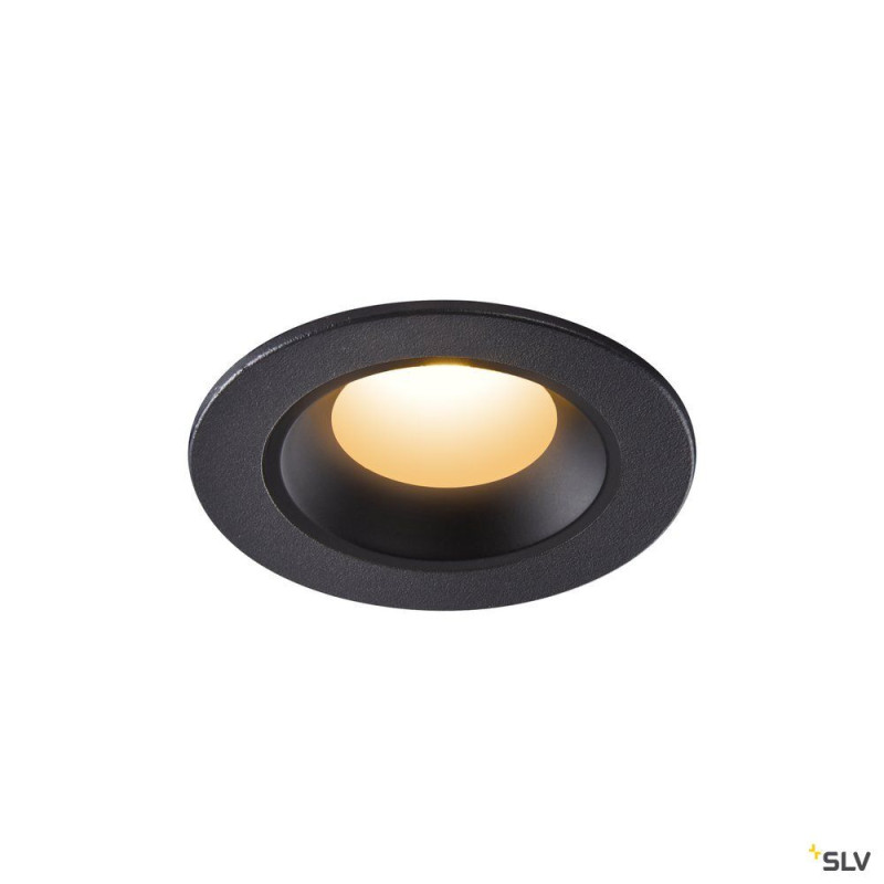 NUMINOS® XS, encastré de plafond intérieur, 55°, noir, LED, 7W, 2700K, IP20/IP44