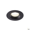 NUMINOS® XS, encastré de plafond intérieur, 55°, noir, LED, 7W, 4000K, IP20/IP44