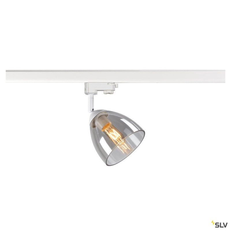 PARA CONE GL, spot pour rail 3 allumages int, blanc/transparent, GU10, 25W max