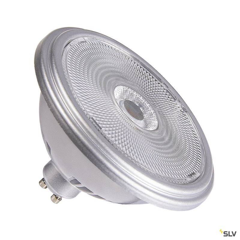 Source LED QPAR111, GU10, argent, 12,5W, 2700K, variable