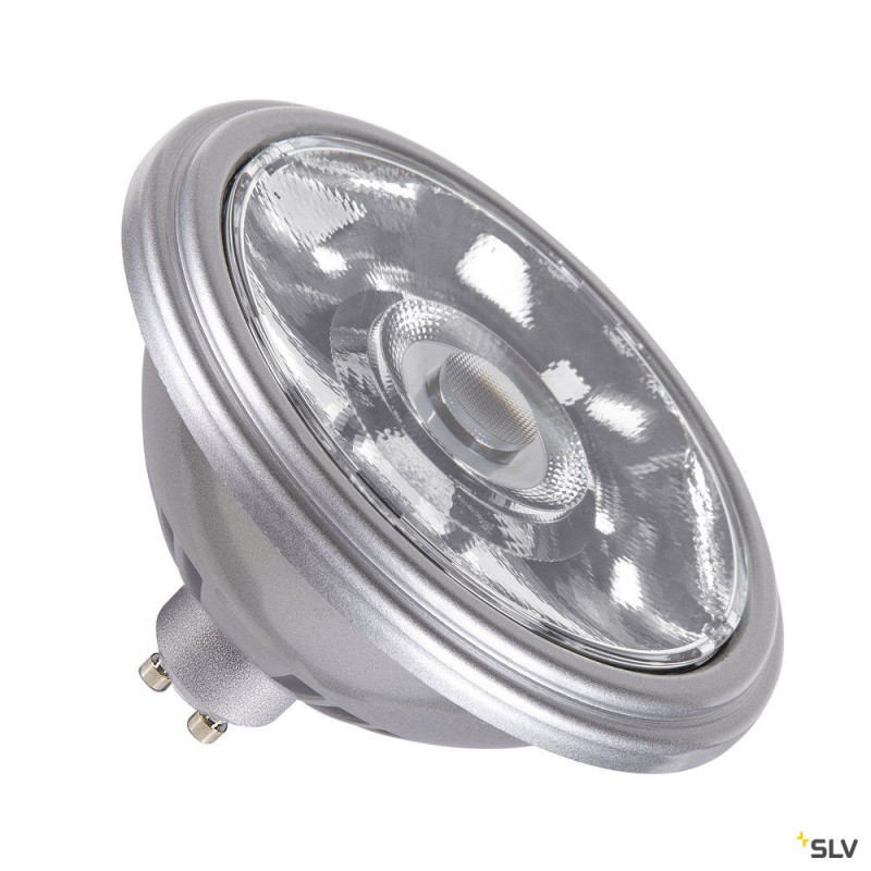 Source LED QPAR111, GU10, argent, 12,5W, 3000K, variable