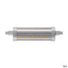 Source LED QT-DE12, R7s 118mm, gris, 15W, 3000K, variable