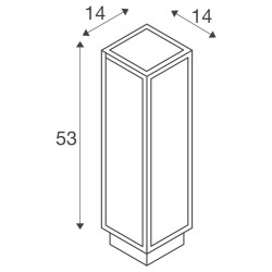 QUADRULO, borne extérieure, anthracite, LED, 7W, 3000K, IP55